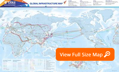 China Telecom Global Network Map Preview Image