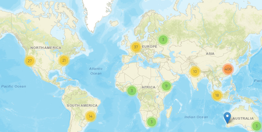 Global Data Center Map